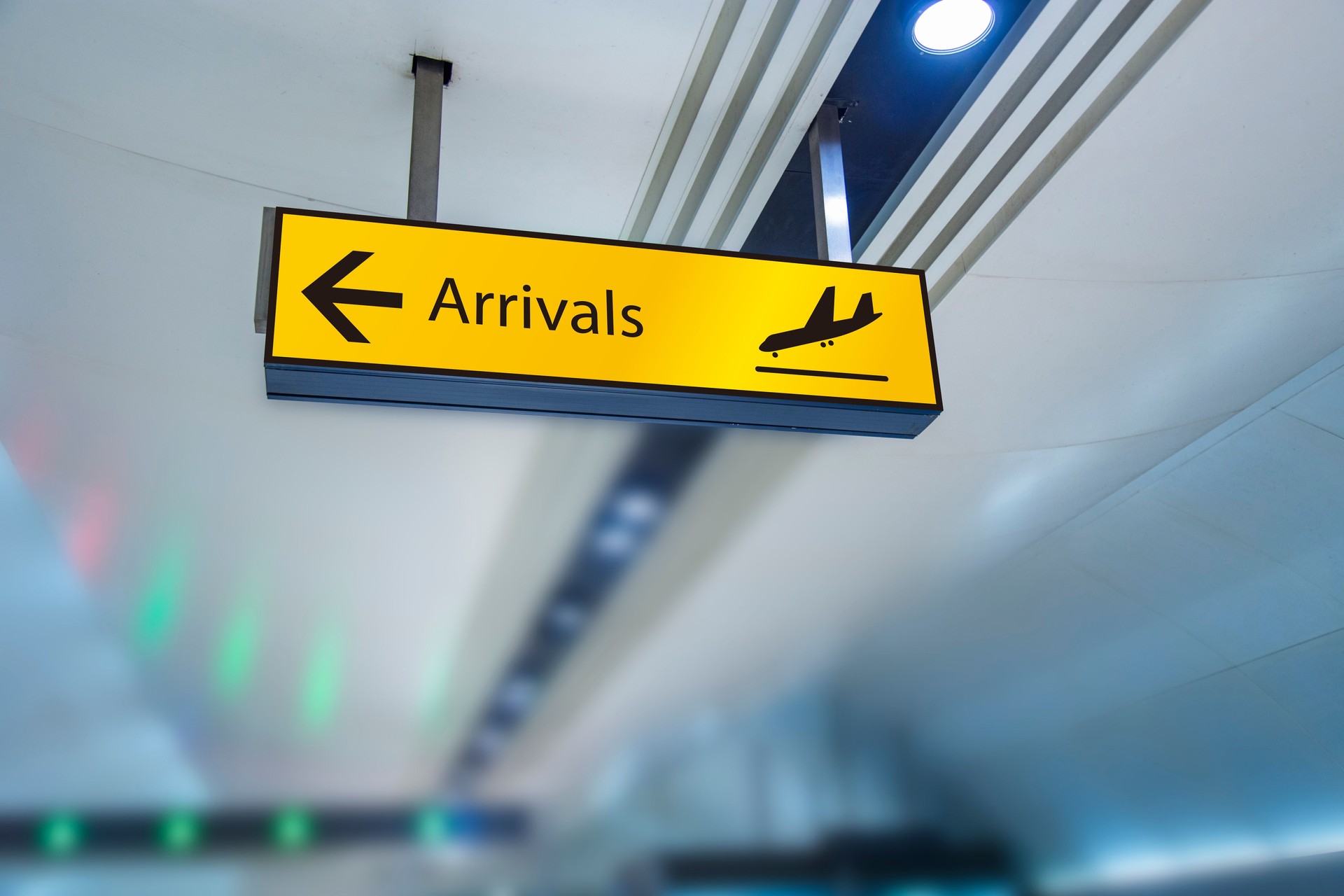 Arrivals board